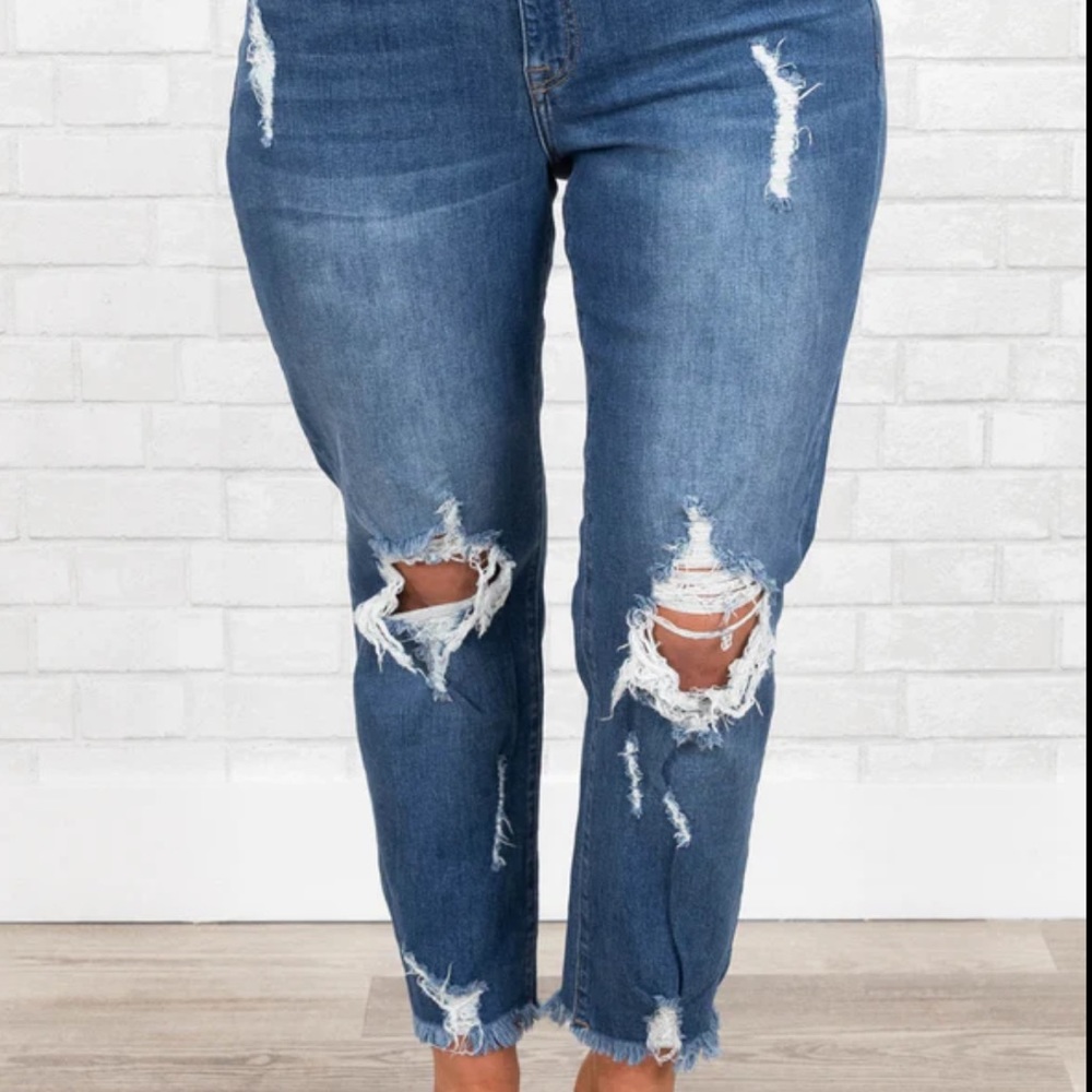 Gogo Jeans USA Destroyed Skinny Jeans